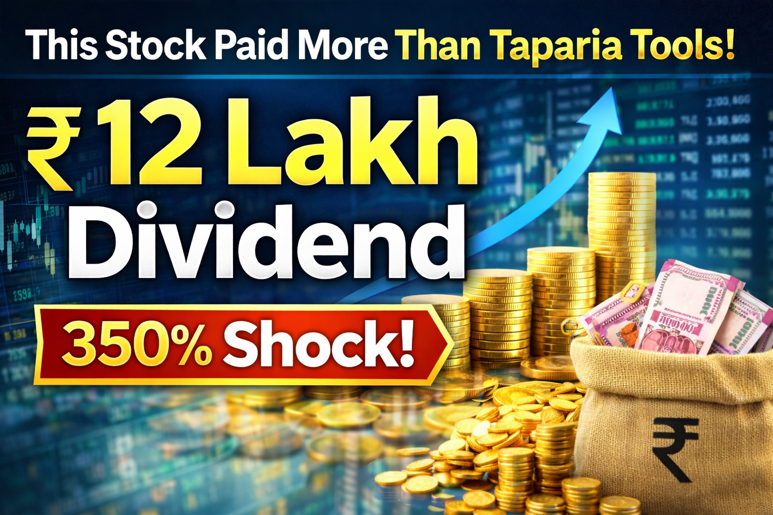 Penny Stock Paid 350% Dividend — Can You Earn ₹12 Lakh Every Year?